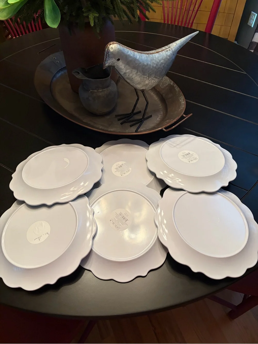 The Pioneer Woman Country Splatter Melamine Dinner Plates - Teal (6)